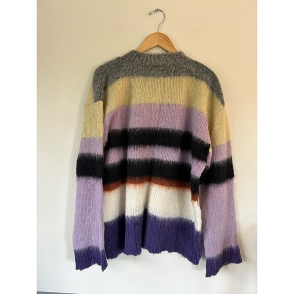 Marc Jacobs womens sweater size XL block stripes Alpaca/Wool blend - Picture 4 of 10